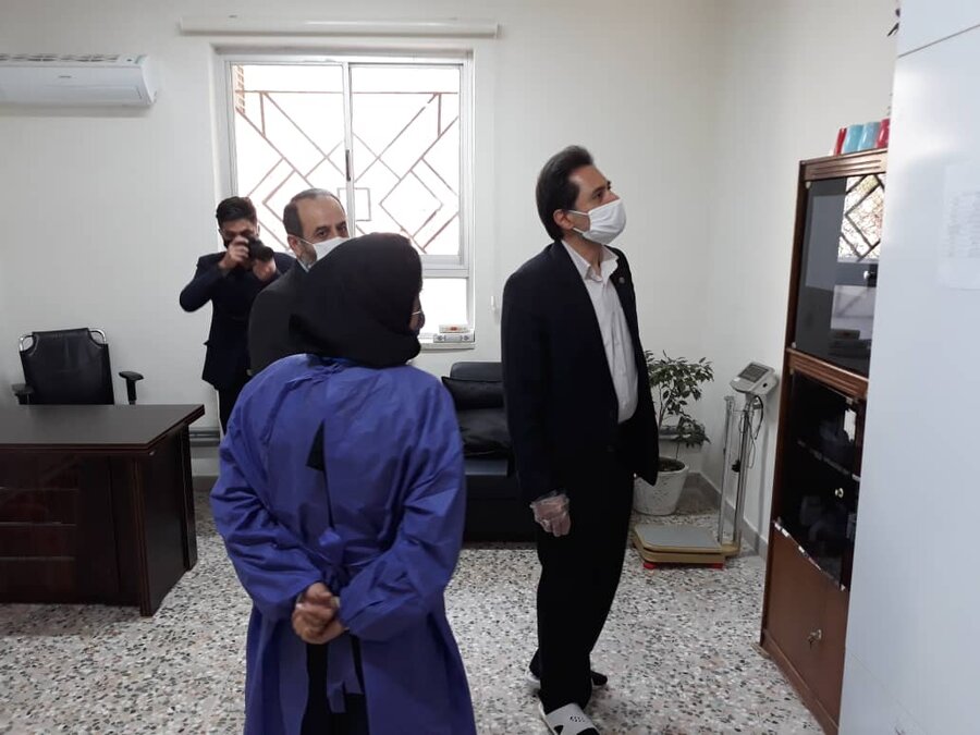 بازدید دکتر حسین نحوی نژاد از مرکز سالمندان ابوالفضل شهرستان رودبار